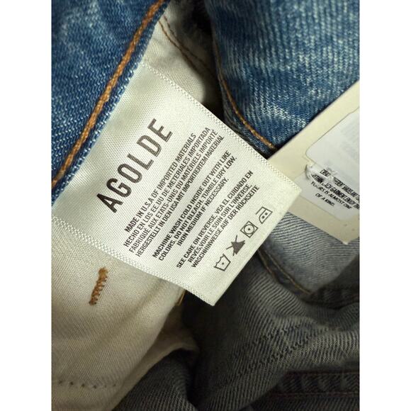 $268 New Agolde Ellis Trouser Jeans in Baffle - 24 - Picture 8 of 11